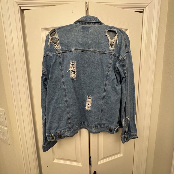Distressed Jean Jacket - Picture 2 of 2